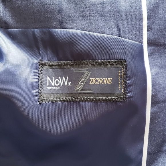 Simon's Lanificio Zignone Sport Jacket 36R - Blue - Picture 8 of 13